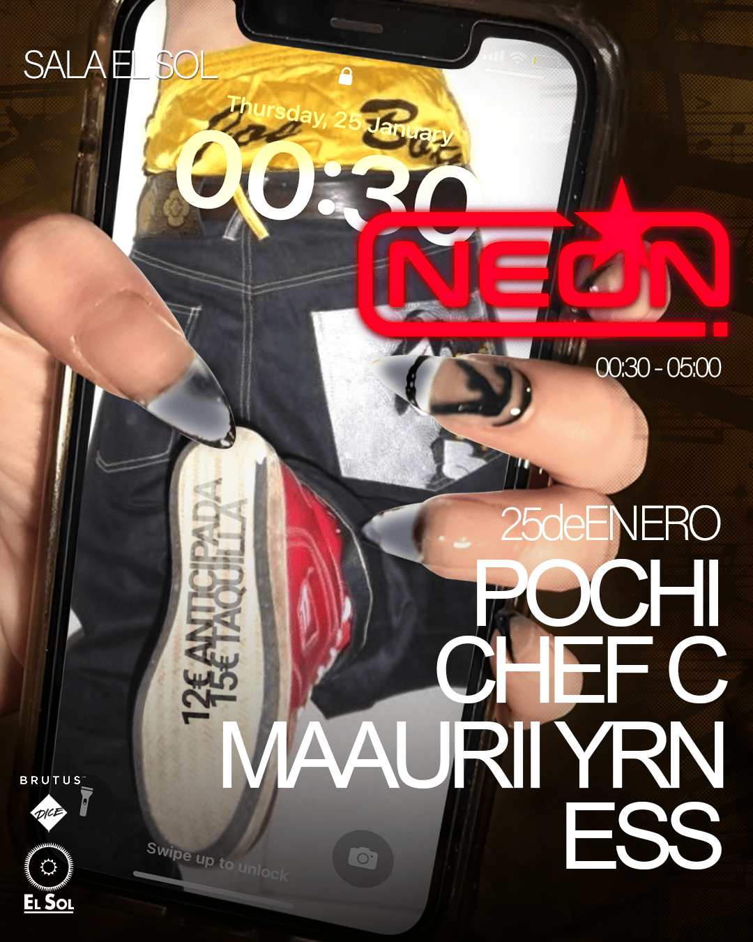 NEÓN: Ess + Mauri  + Pochi + Chef C