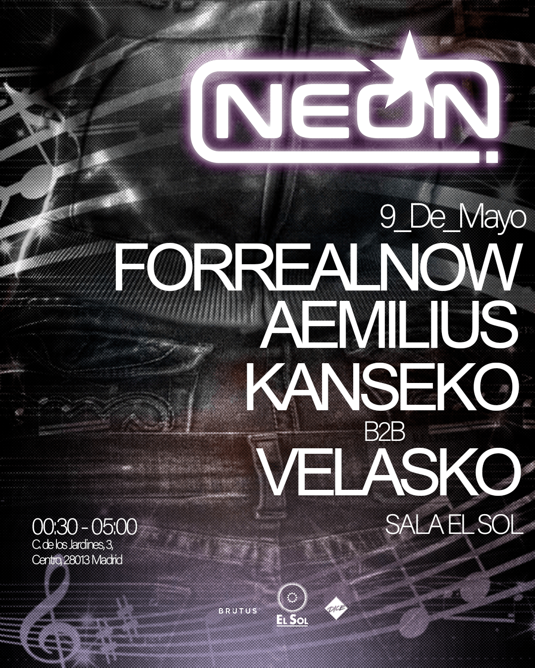 Neon StarClub: Forrealnow + Aemilius + Kanseko  + Velasko
