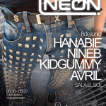 Neon StarClub: Nine B + Hanabie + kid Gummy + Avrrrril