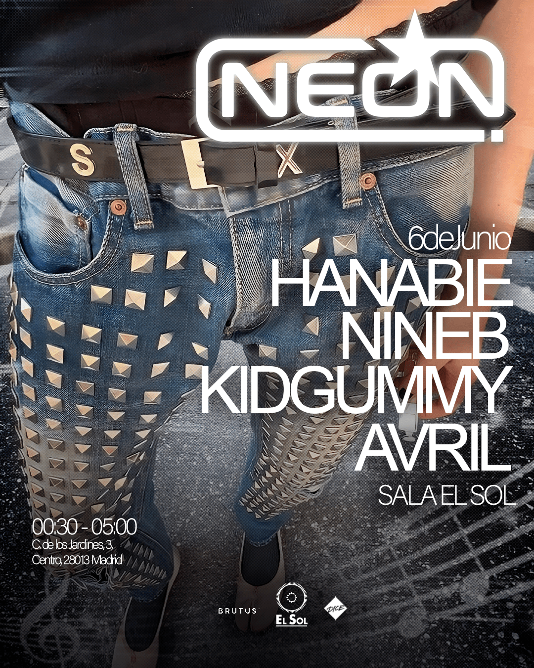 Neon StarClub: Nine B + Hanabie + kid Gummy + Avrrrril