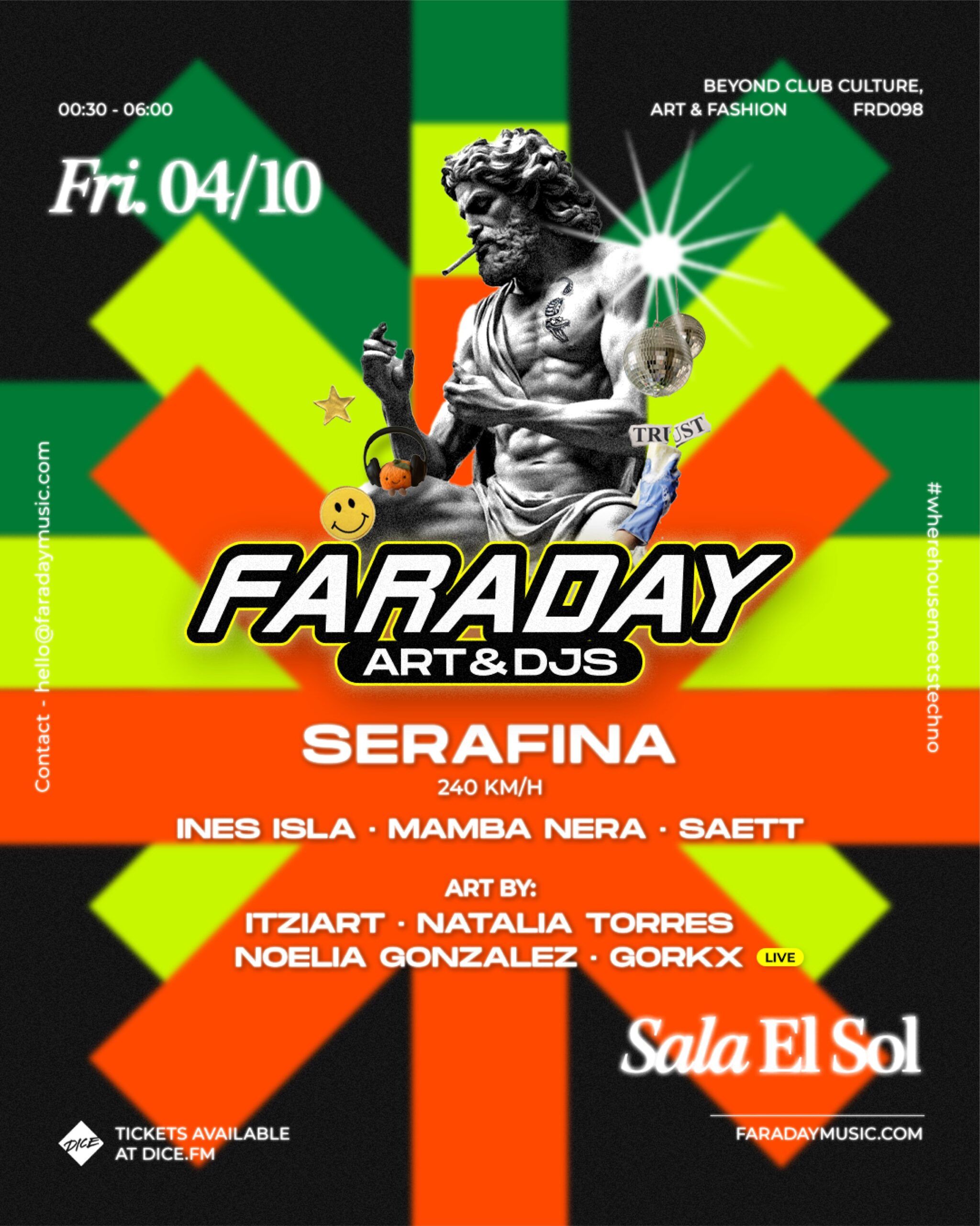 Faraday: Serafina, Saett, Mamba Nera, Ines Isla