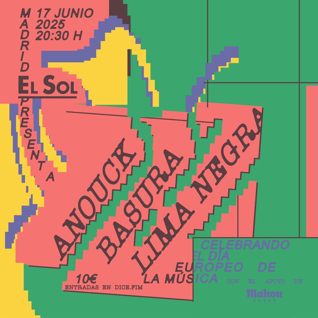 BASURA + ANOUCK + LIMA NEGRA - El Día de la Música (El Sol)