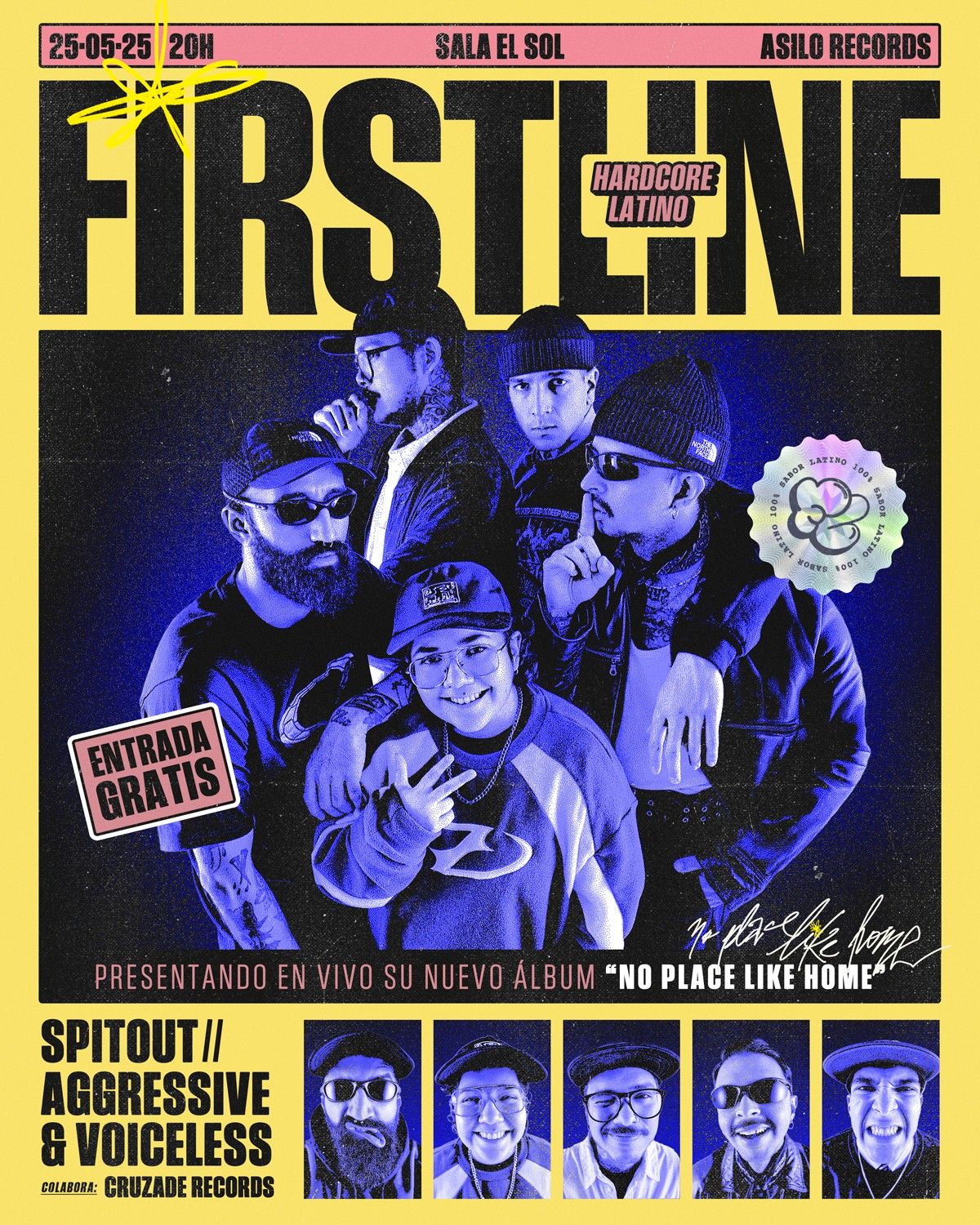 FIRSTLINE + SPITOUT + AGRESSIVE & VOICELESS