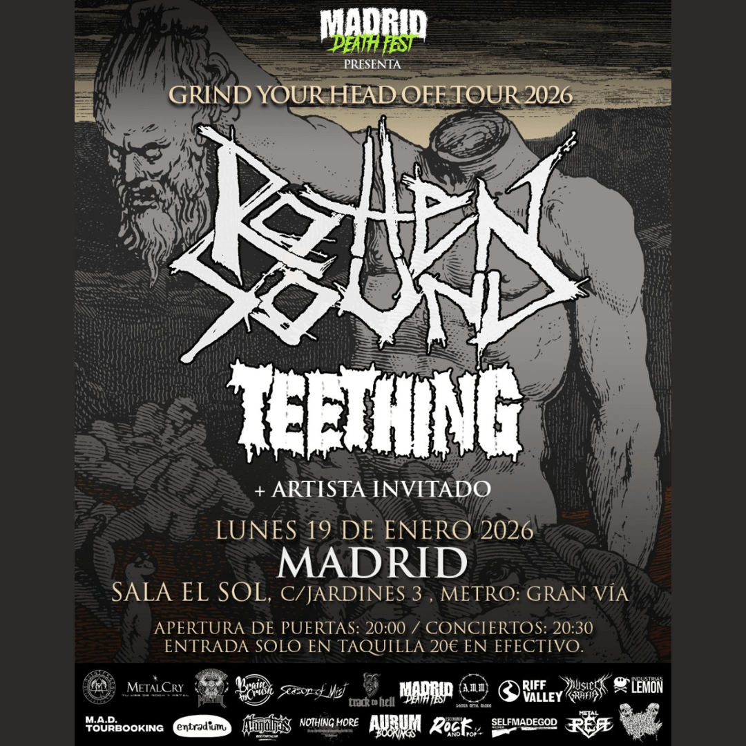 ROTTEN SOUND + TEETHING + ARTISTA INVITAD@ [Madrid DeathFest]