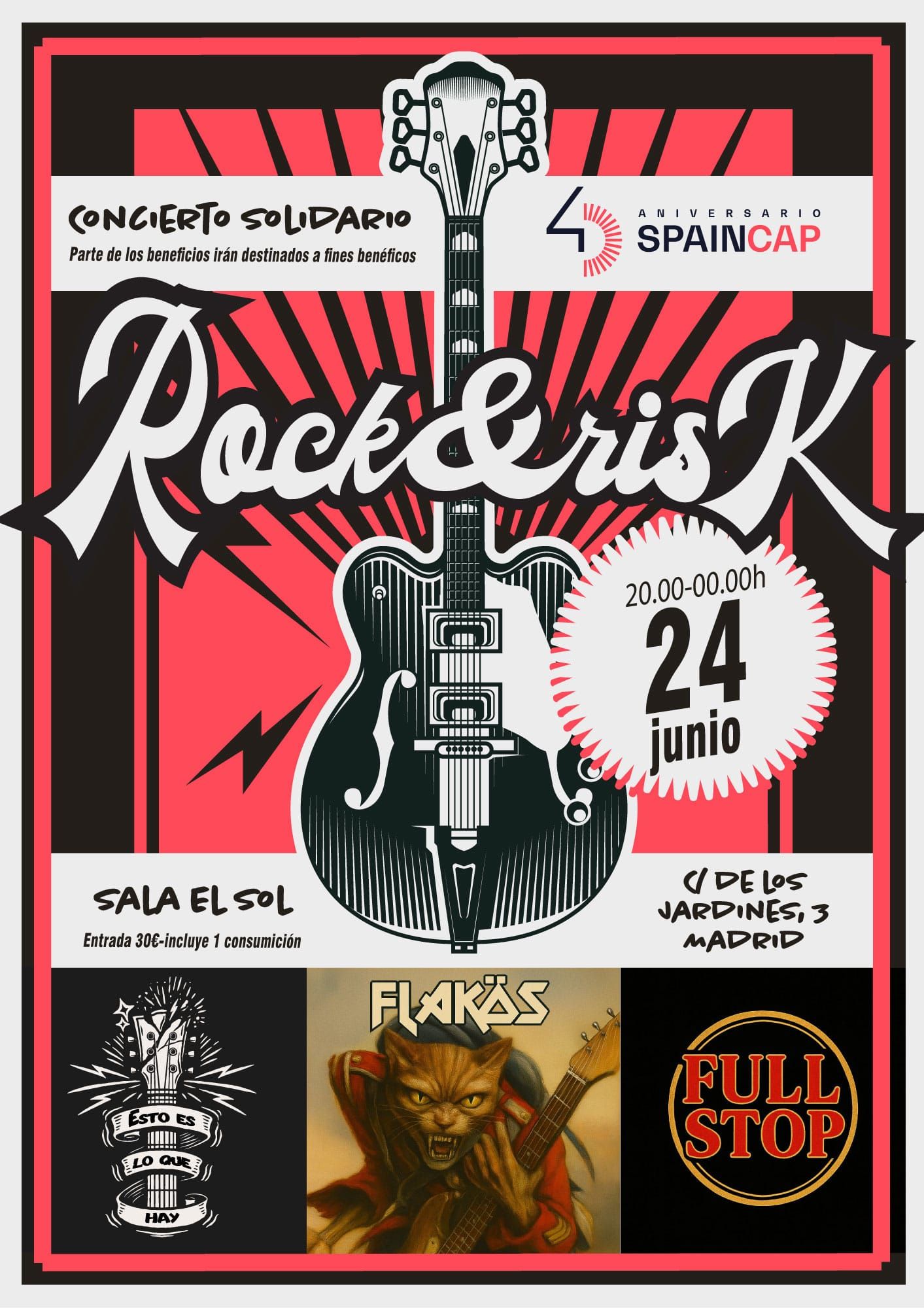 40º ANIVERSARIO SPAINCAP: ROCK&RISK [Concierto Solidario]