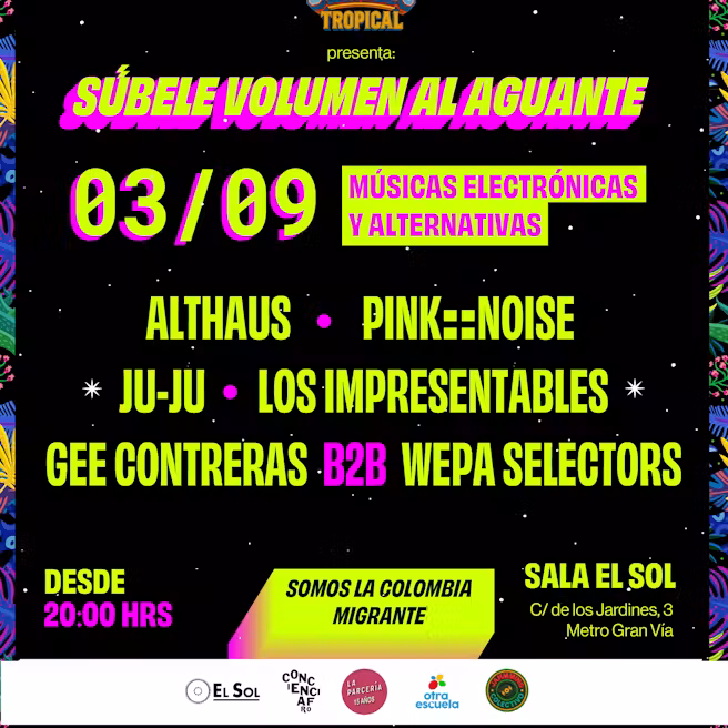 GUACAMAYO TROPICAL PRESENTA: SÚBELE VOLUMEN AL AGUANTE (Concierto)