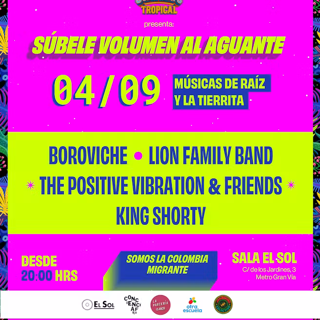GUACAMAYO TROPICAL PRESENTA: SÚBELE VOLUMEN AL AGUANTE (Concierto)